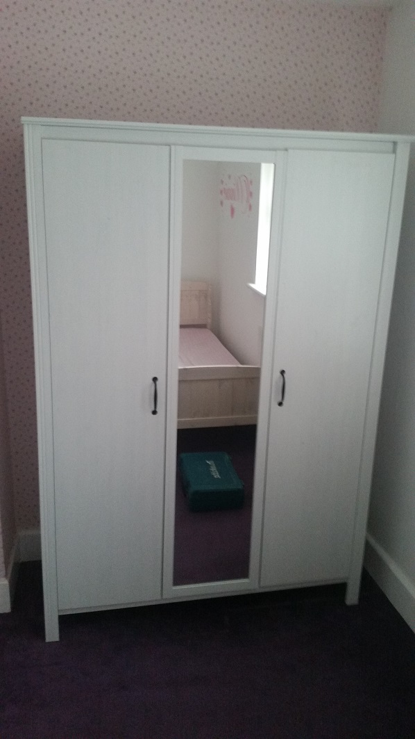 An example of a Brimnes Wardrobe we constructed in Staffordshire sold by Ikea