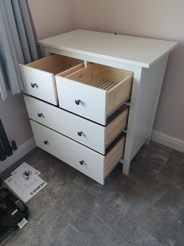 Picture of an Ikea Hemnes Chest we assembled in Cumbria