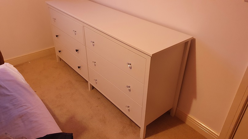 An example of a Koppang Chest we constructed in Leicestershire sold by Ikea