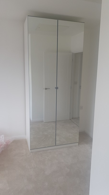 Photo of an Ikea Pax Wardrobe we assembled in Lancashire