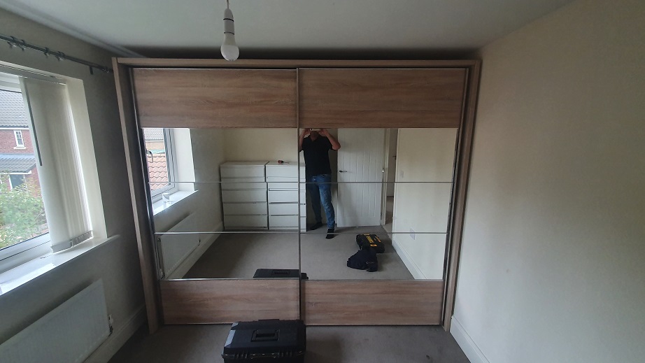 Picture of an Amazon Tesla Wardrobe we assembled in Cambridgeshire