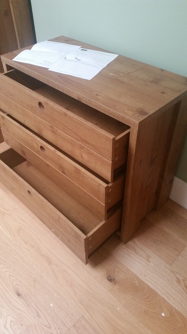 Photo of a Next Carter Chest we assembled in Nottingham