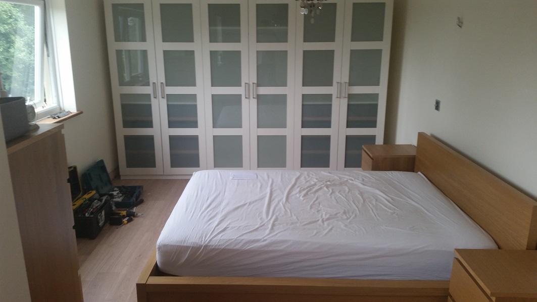 Photo of an Ikea Malm Bed we assembled in Halkirk, Caithness