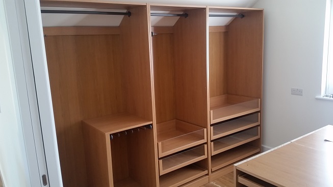 An example of a Pax Wardrobe we constructed in Buckinghamshire sold by Ikea