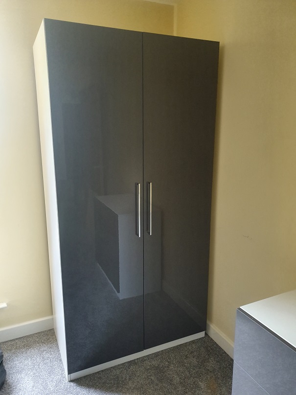 Photo of a BandQ Darwin Wardrobe we assembled in Bude, Cornwall