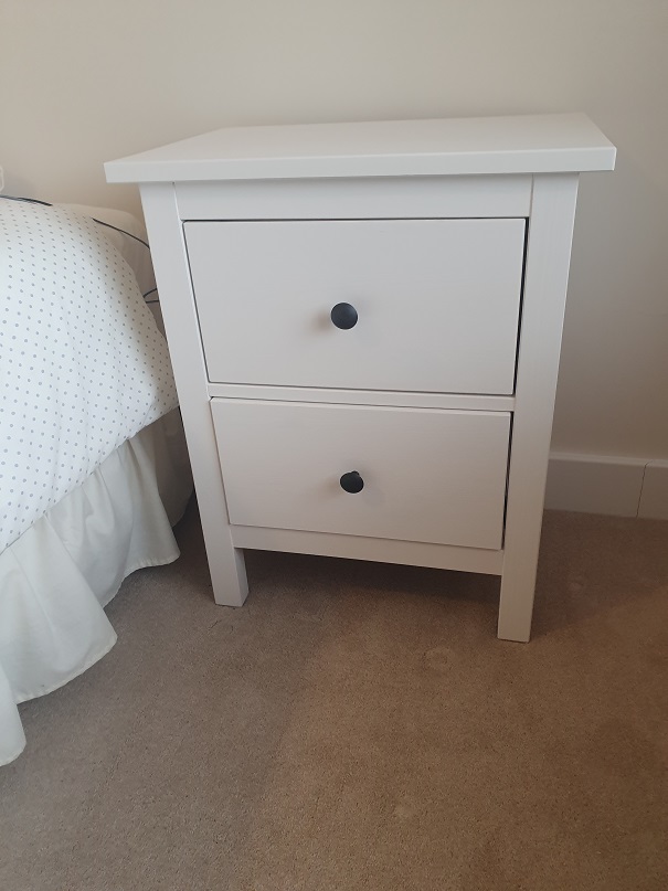 Photo of an Ikea Hemnes Bedside we assembled in West-Kilbride, Ayrshire