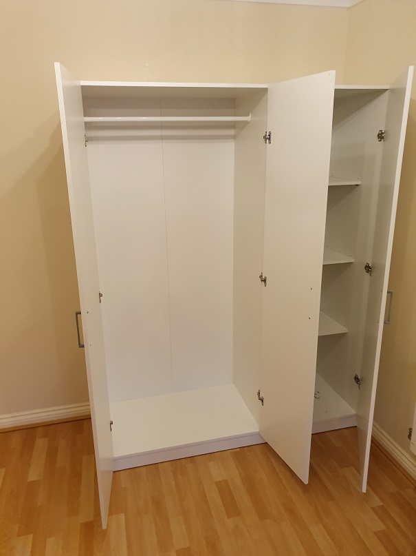 Leicestershire Wardrobe from Ikea built, Dombas range