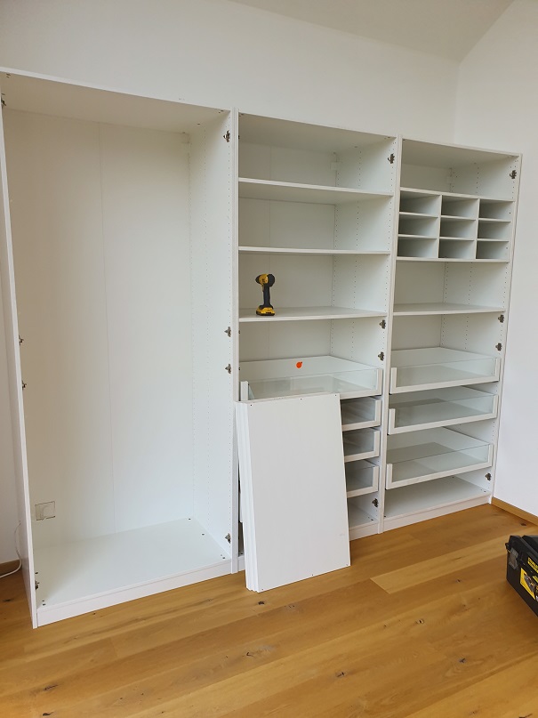 LONDON Wardrobe from Ikea built, Pax range