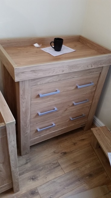 Photo of a Mamas-and-Papas Franklyn Chest we assembled in Cheshire