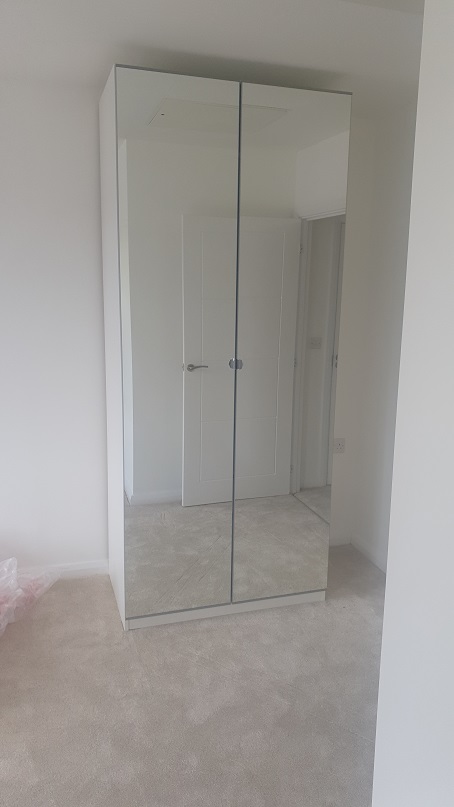 Photo of an Ikea Pax Wardrobe we assembled at St.-Neots, Cambridgeshire