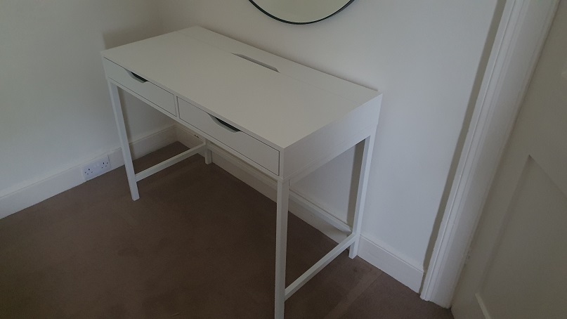 Photo of an Ikean Alex Desk we assembled at Ebbw-Vale, Gwent