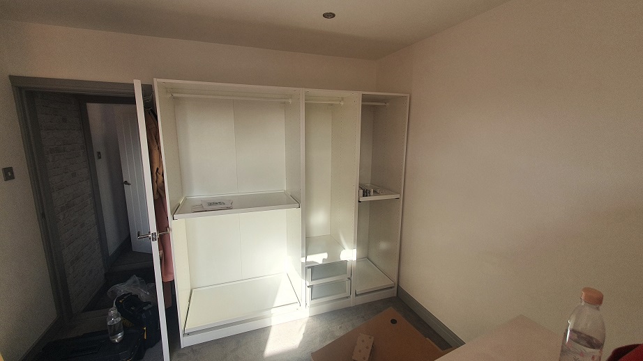 Photo of an Ikea Pax Wardrobe we assembled in Worcestershire