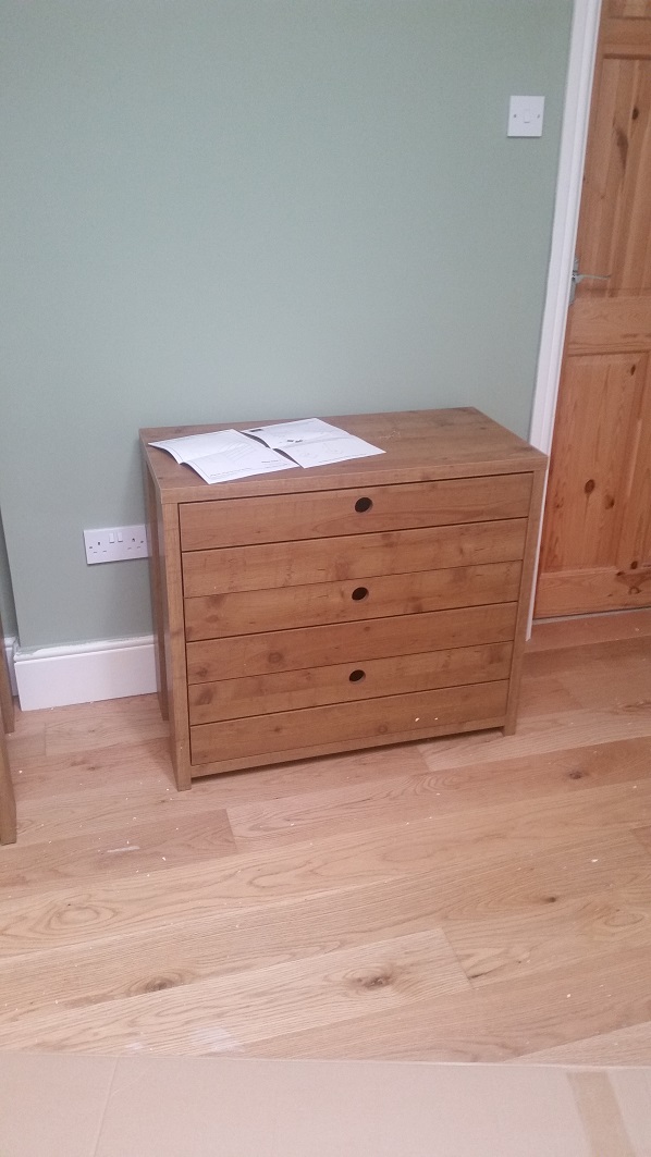 Photo of a Next Carter Chest we assembled at Llanon, Dyfed