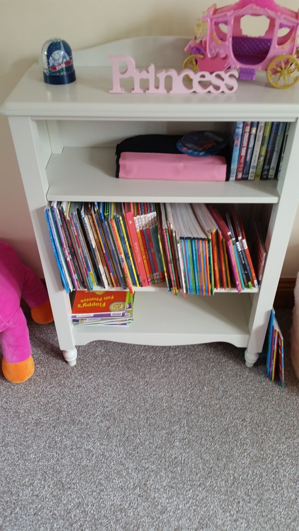 Photo of a Next Ella Bookcase we assembled in Dalwhinnie, Inverness-shire