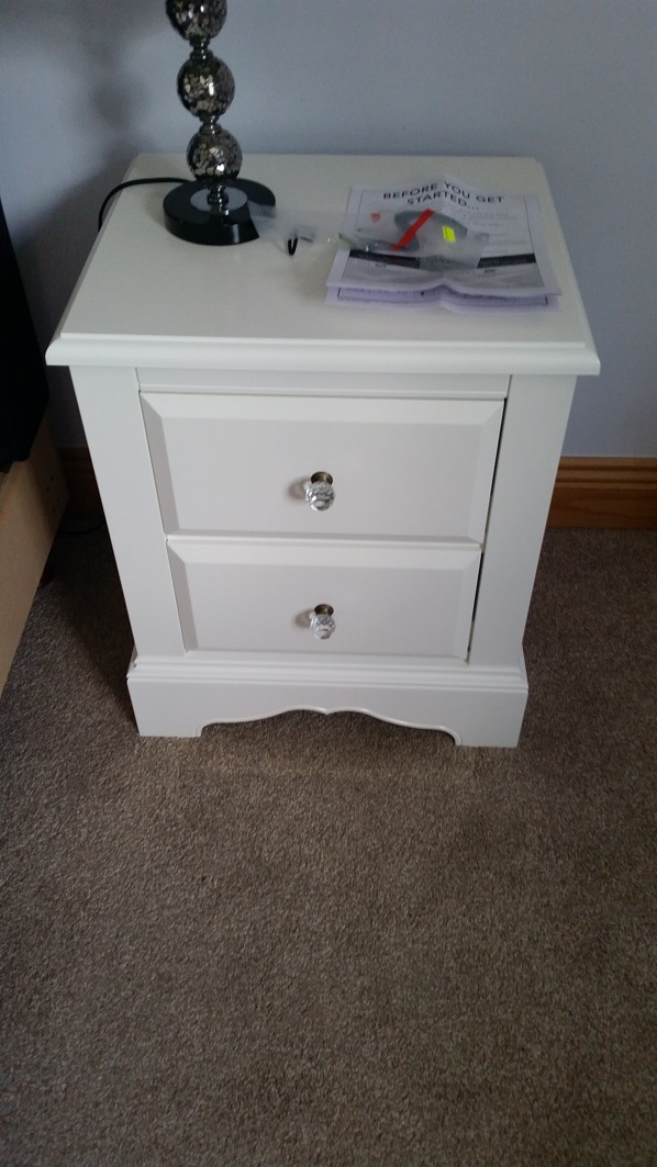 Next Isabella Bedside assembled in Dalwhinnie, Inverness-shire