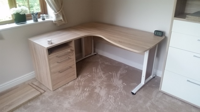 Photo of a John-Lewis Tivoli Desk we assembled at Leicester, Leicestershire