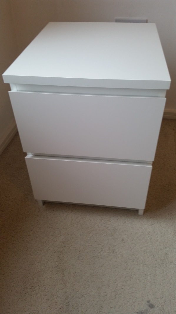 An example of a Malm Bedside we assembled at Bow in LONDON sold by Ikea